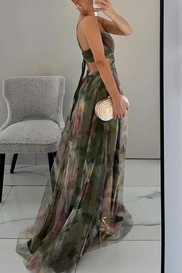 Frostine - Elegant blomstret kjole