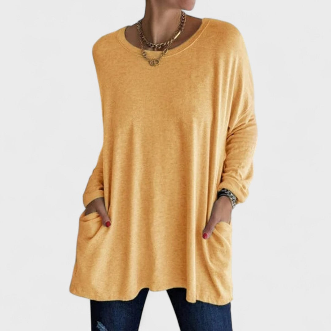 Rebecca - Chic Sort Bluse