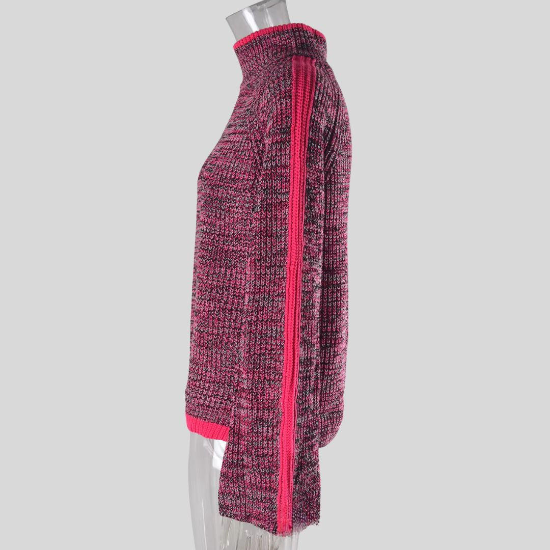 Diana - Stilfuld patchwork-sweater