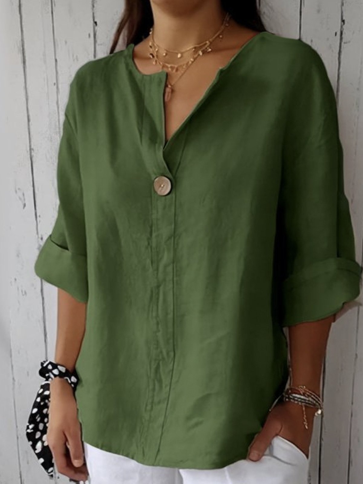 Jasmine - Miljøvenlig afslappet bluse