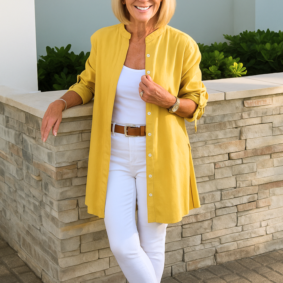 Louise - Elegant bluse med bindeærmer