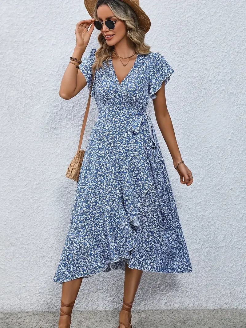 Miriam - Elegant blomstret kjole