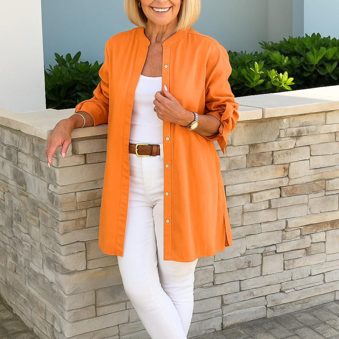 Louise - Elegant bluse med bindeærmer