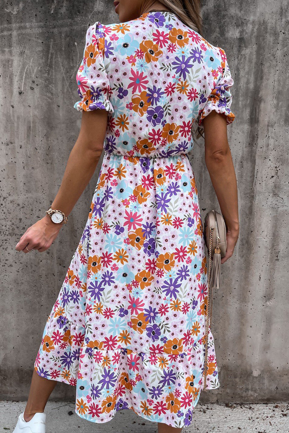 Georgia - Elegant blomsterkjole