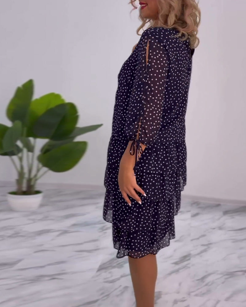 Blanche - Elegant prikket kjole