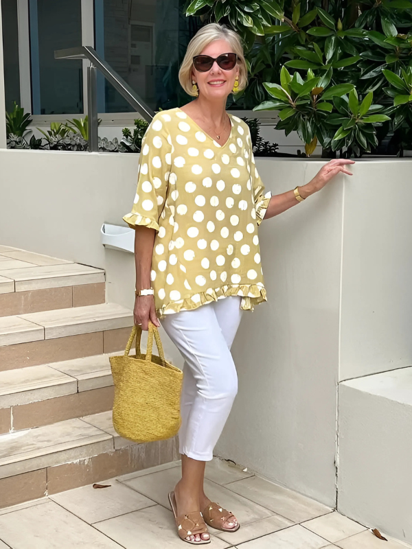 Dulce | Vintagetop med print