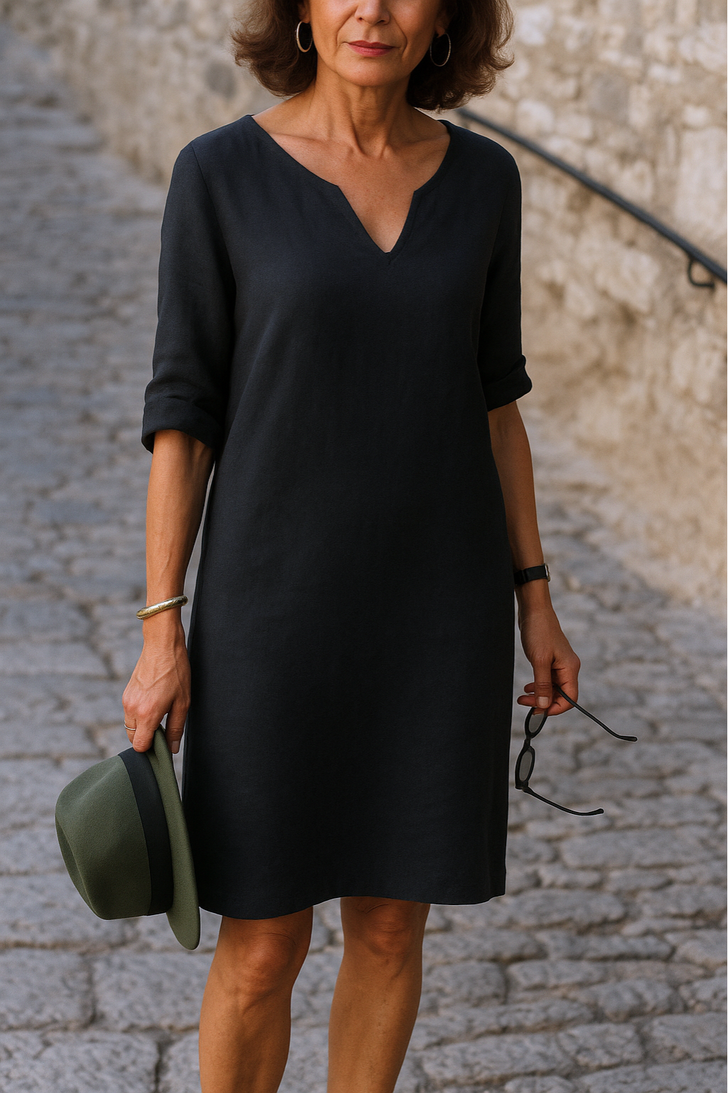 Lisette - Elegant kjole med V-hals