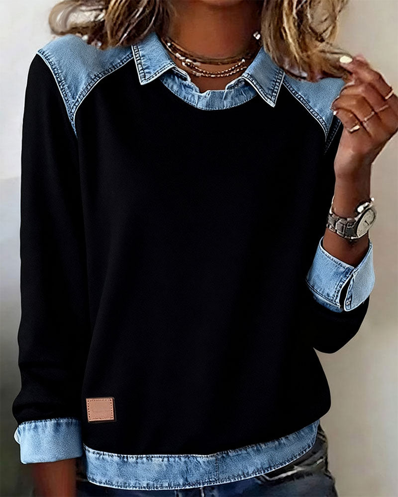Lina - Moderne broderet bluse