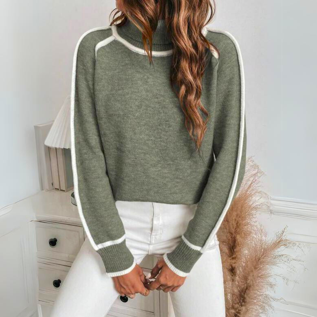 Kaylee - Elegant rullekravesweater