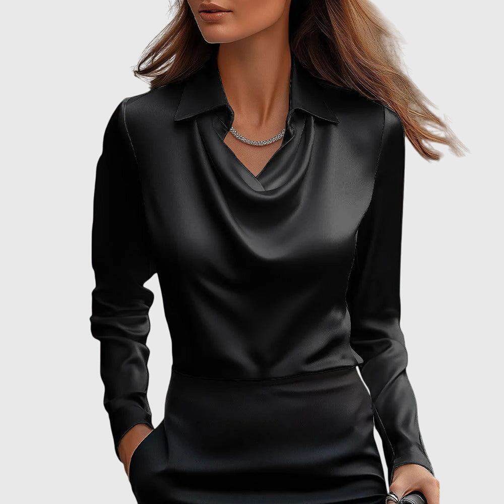 Sylvie - Skinnende og elegant bluse