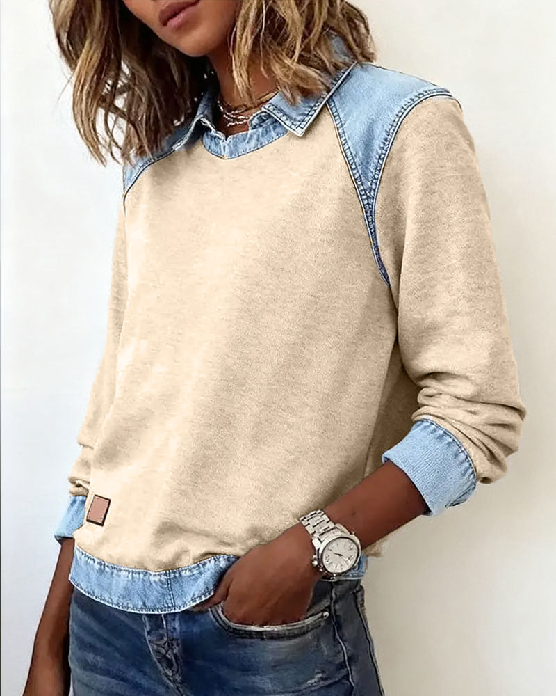 Lina - Moderne broderet bluse