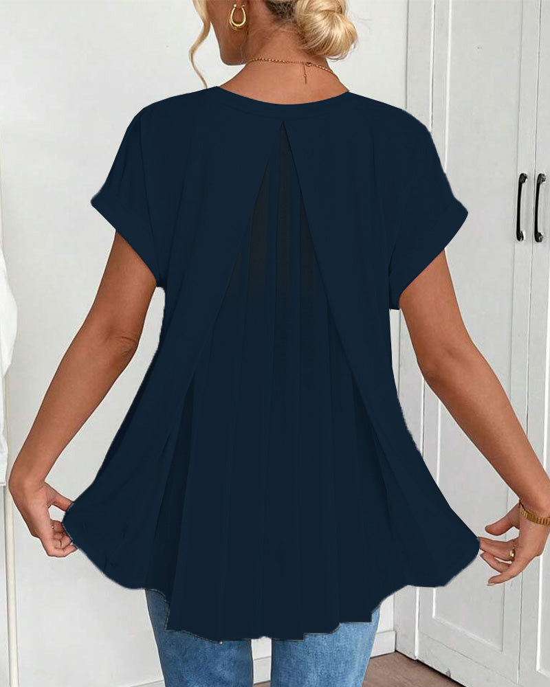 Estella - Afslappet patchwork-T-shirt