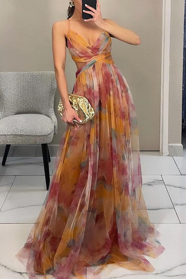 Frostine - Elegant blomstret kjole