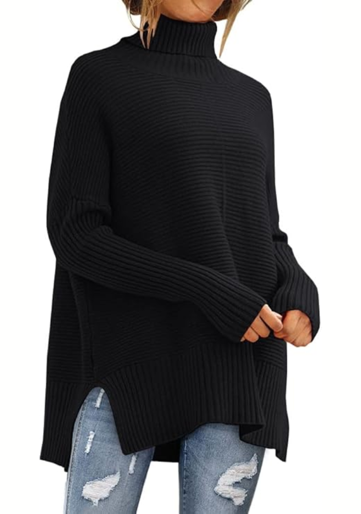 Anna - Behagelig rullekravesweater til efteråret