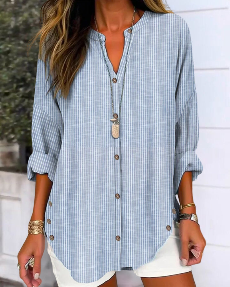 Valerié - Stribet Chic Top