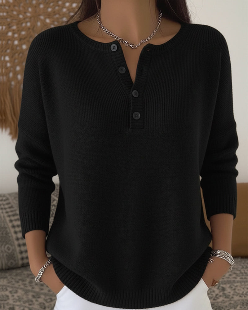 Lena - Basis cardigan med lange ærmer