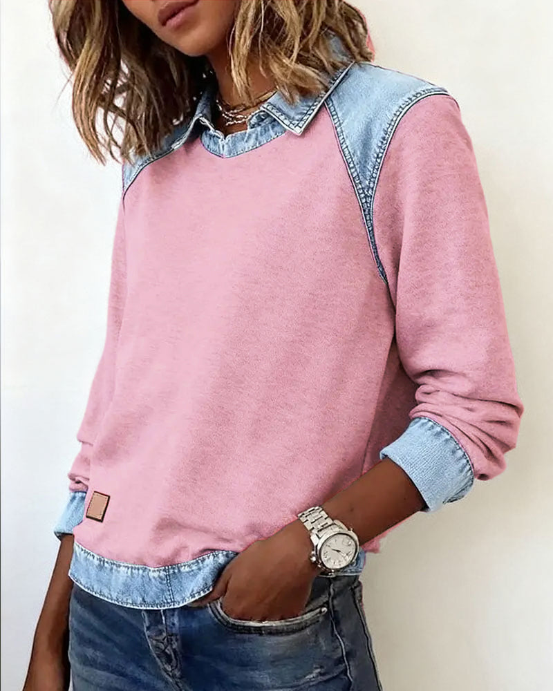 Lina - Moderne broderet bluse