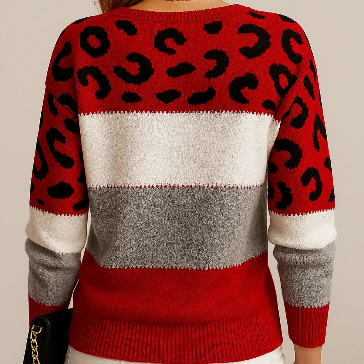 Pascaline - Smart sweatshirt med pantermønster