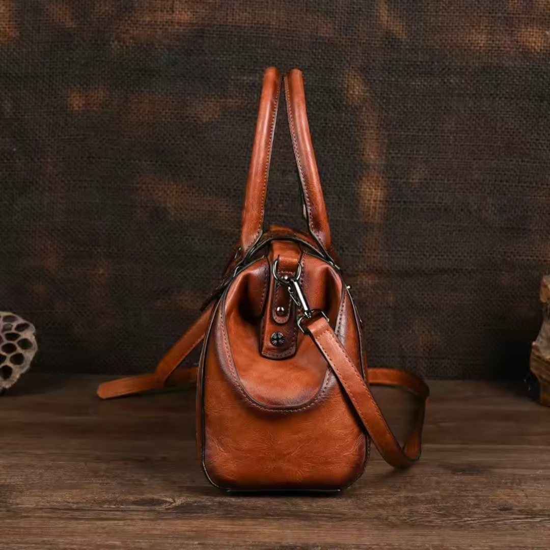 Florina - Elegant håndtaske med blomstermotiv
