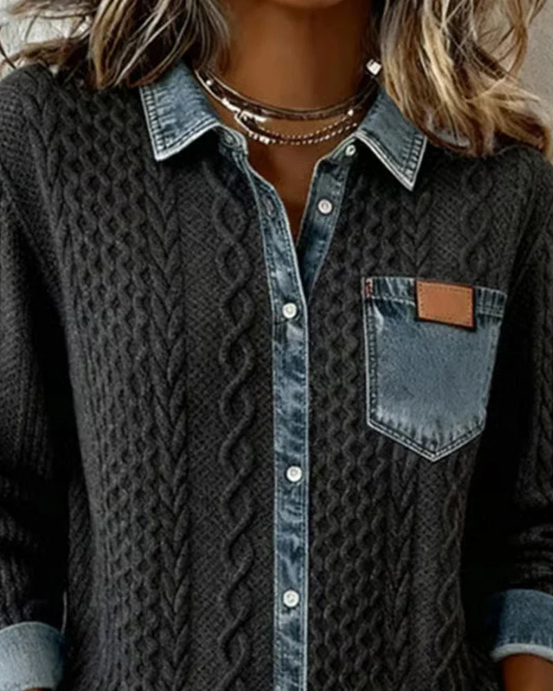 Simone - Fræk Denimskjorte