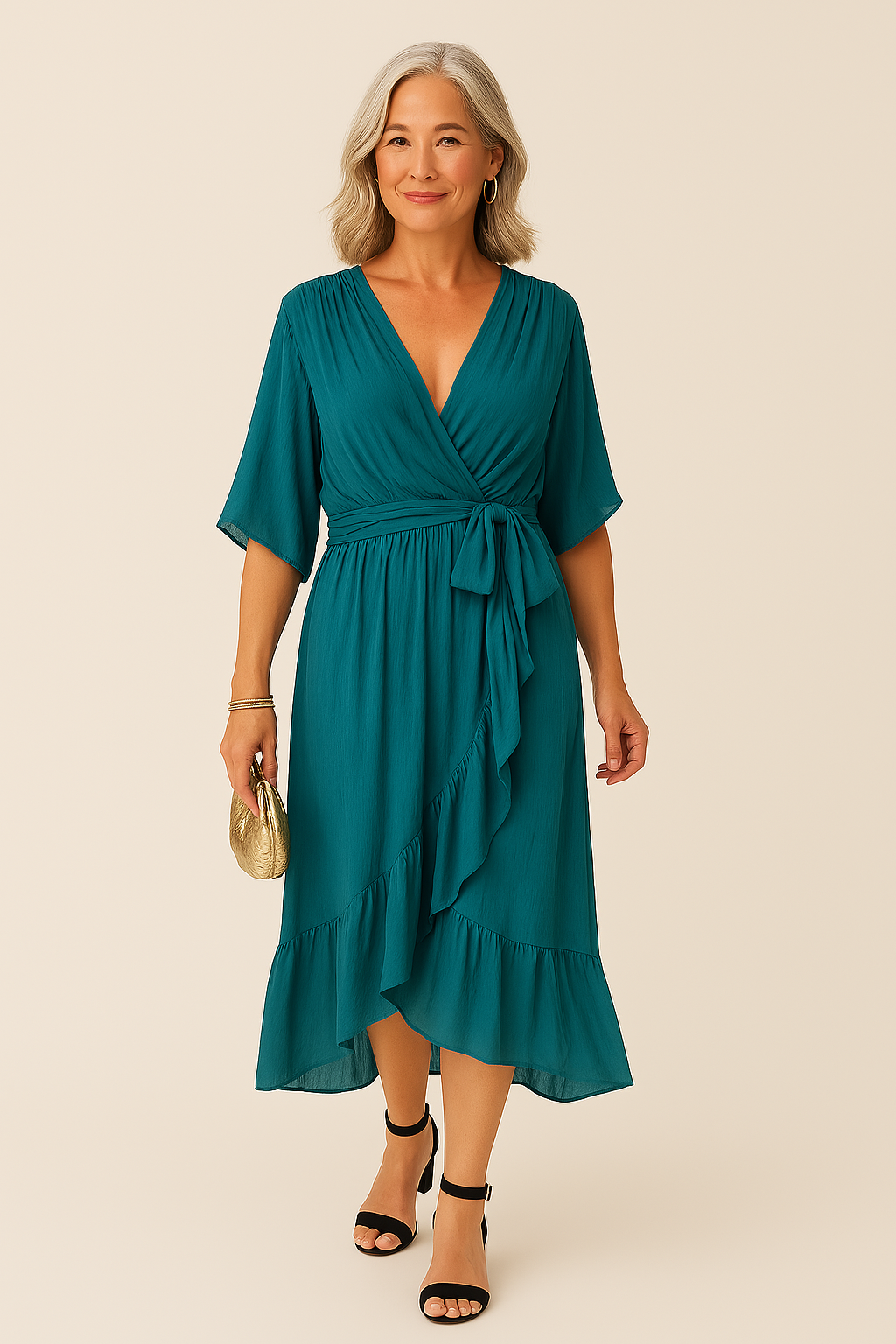 Charlotte - Elegant flydende kjole