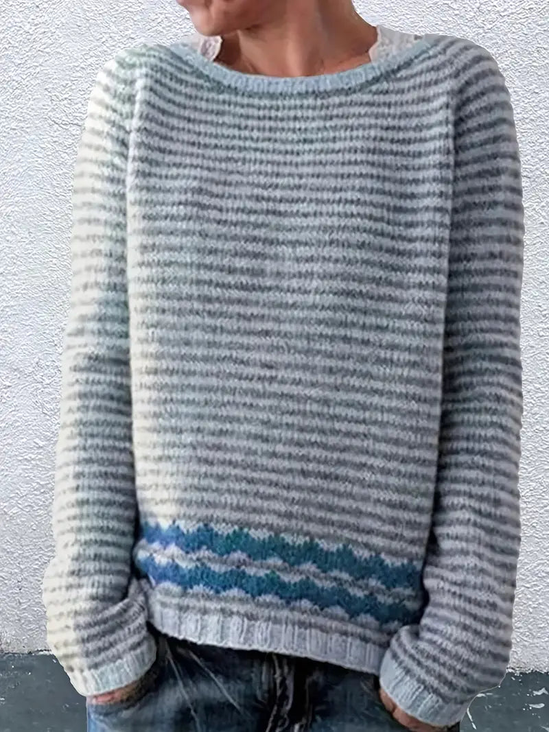 Lina - Afslappet stribet sweater