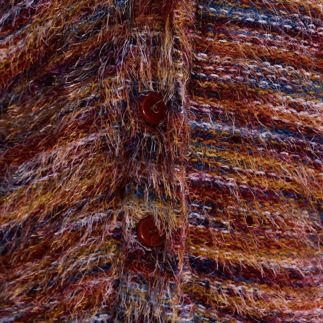 Mona - Afslappet flerfarvet cardigan