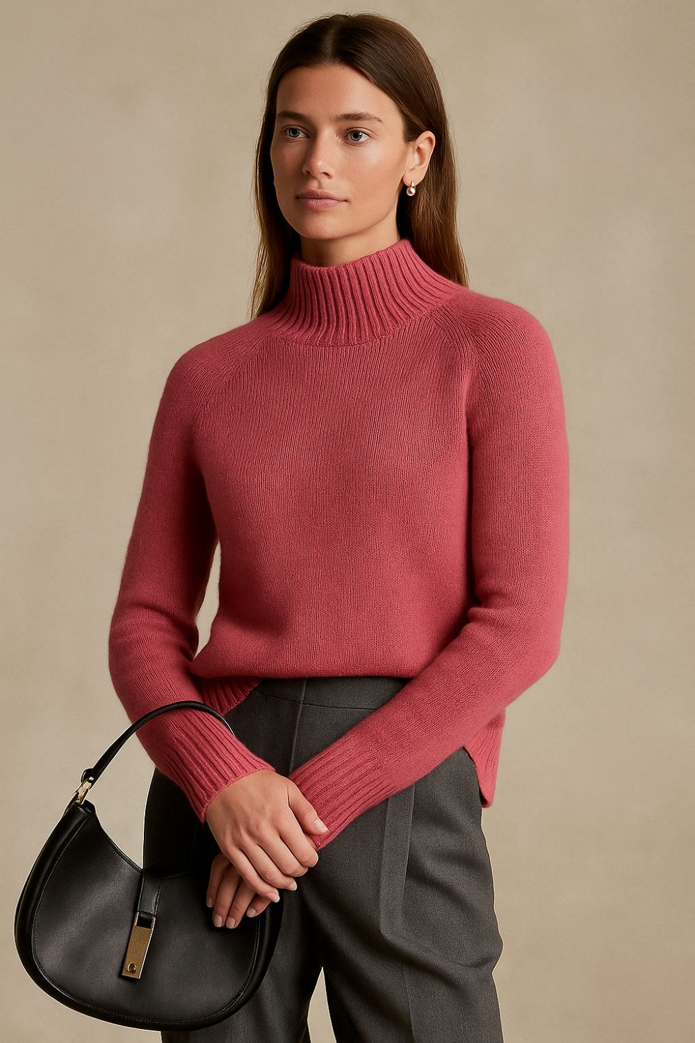 Léonne - Cashmere-rullekrave