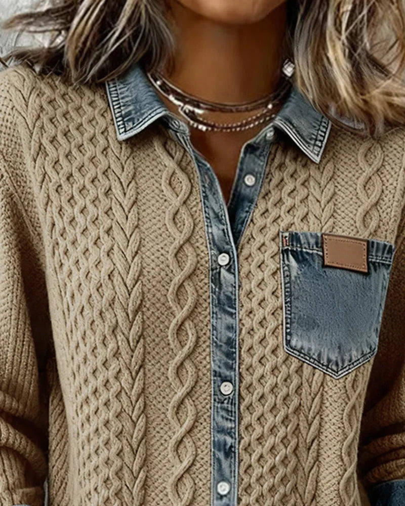Simone - Fræk Denimskjorte