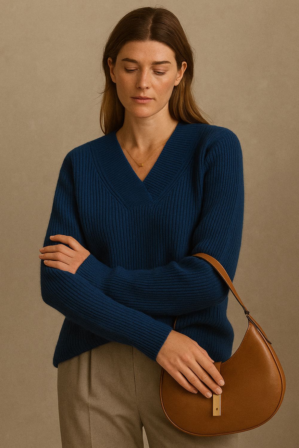Éliane - Smaragdgrøn kashmirsweater