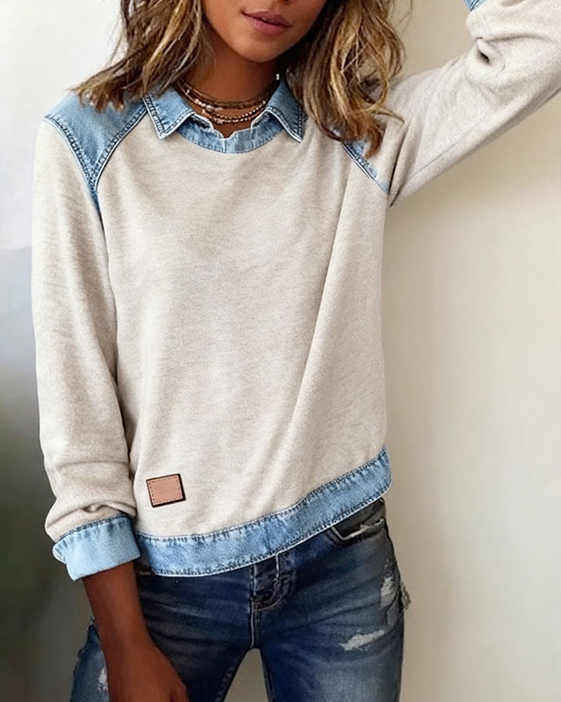 Lina - Moderne broderet bluse