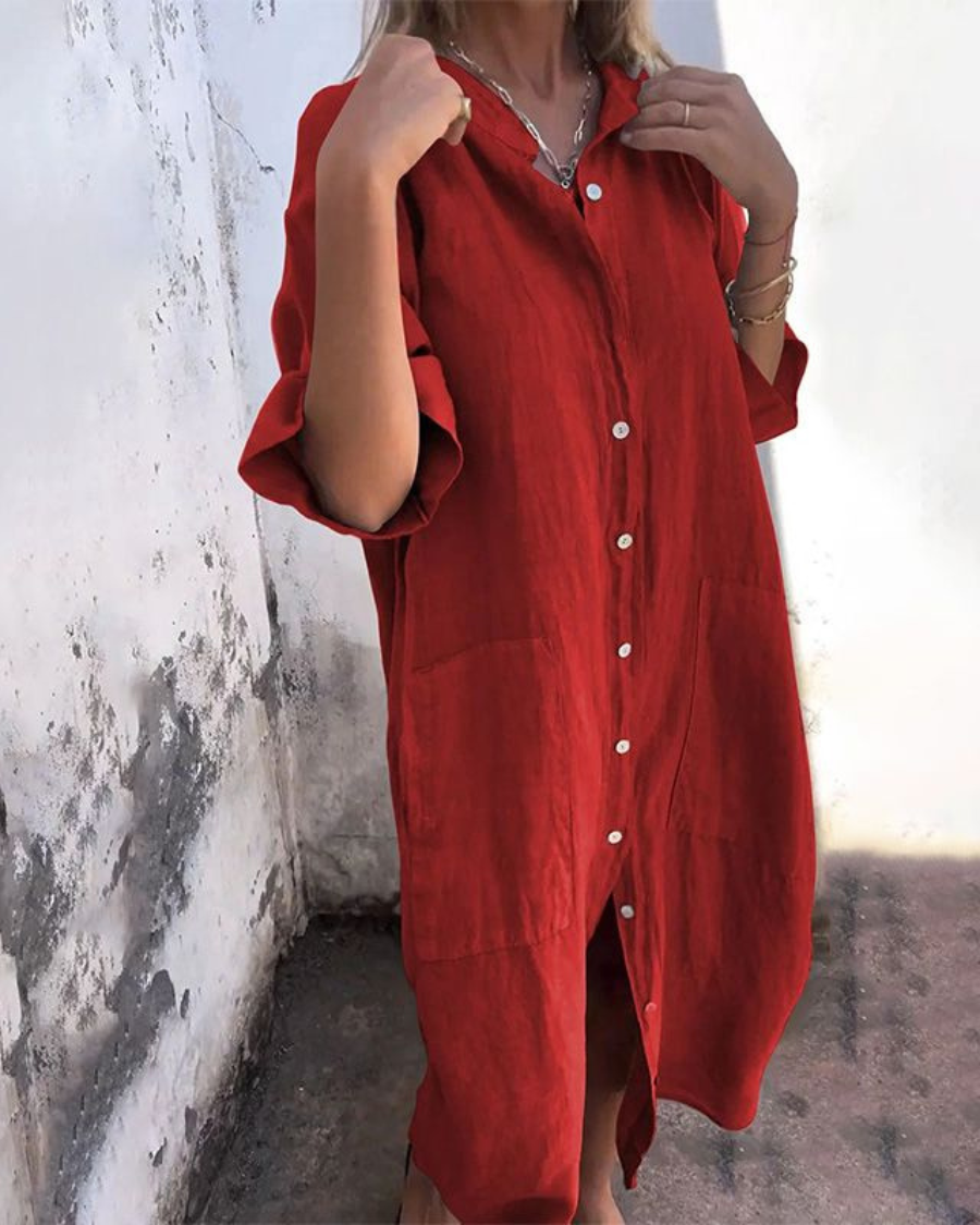 Melany - Boheme chic skjortekjole