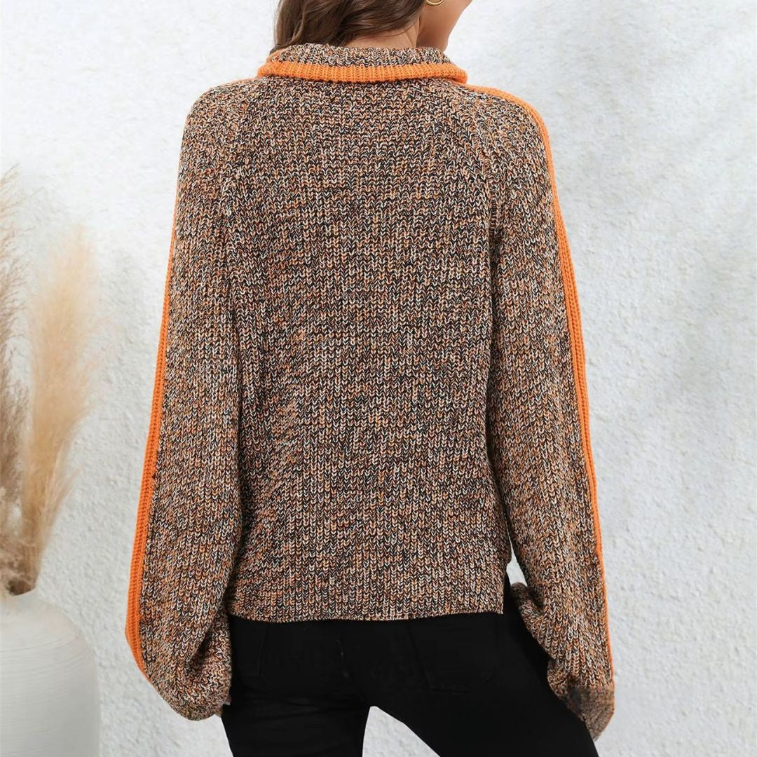 Diana - Stilfuld patchwork-sweater