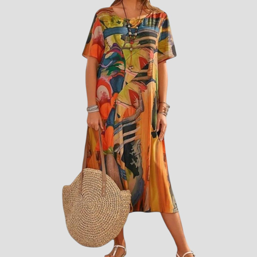 Vittoria - Behagelig boho-kjole