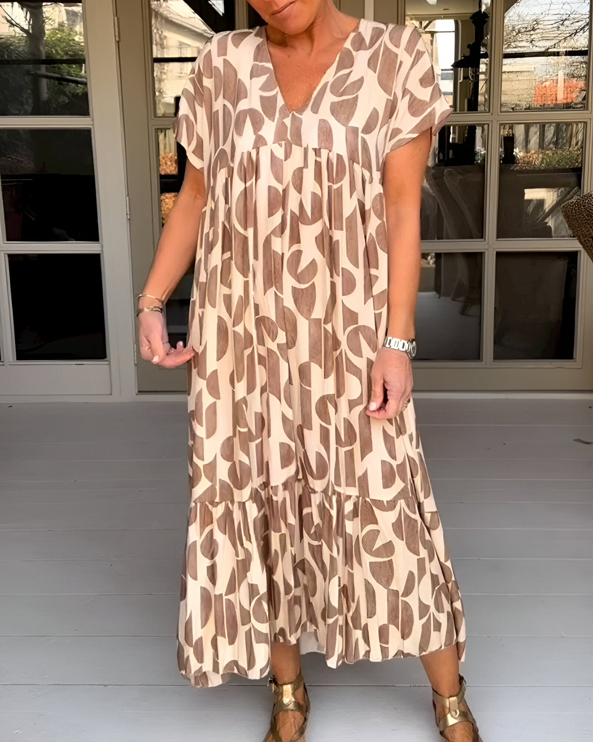 Felicia - Let kjole med V-hals
