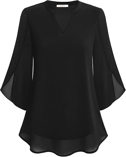 Petra – A-formet chiffonbluse