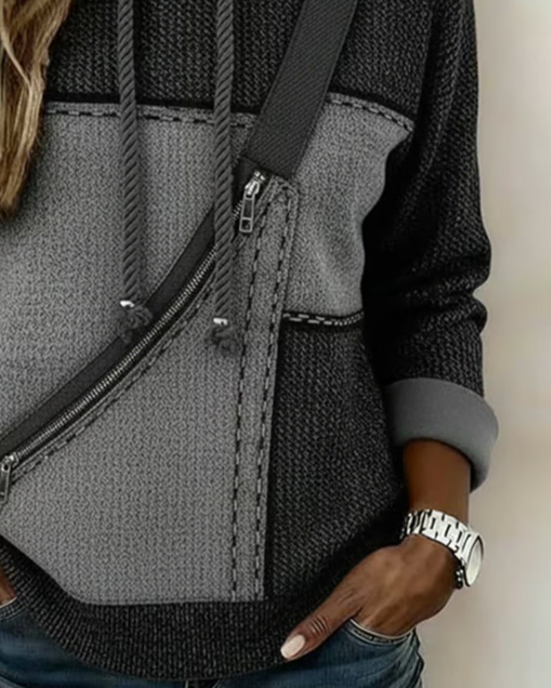 Rosita - Urban Color-Block Hoodie
