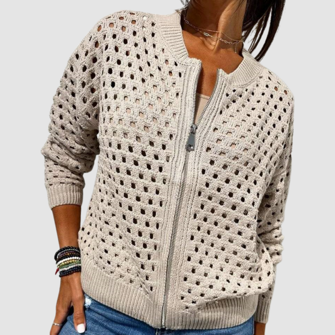 Desiree - Elegant strikcardigan