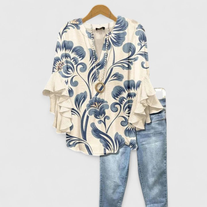 Isabella - Elegant kunstnerisk bluse