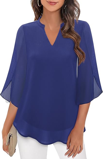 Petra – A-formet chiffonbluse