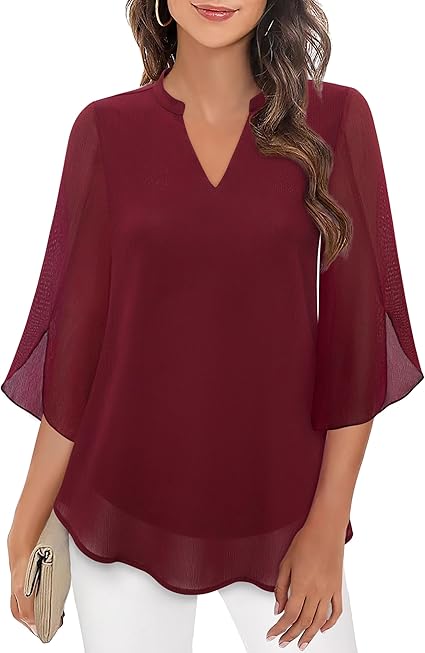 Petra – A-formet chiffonbluse
