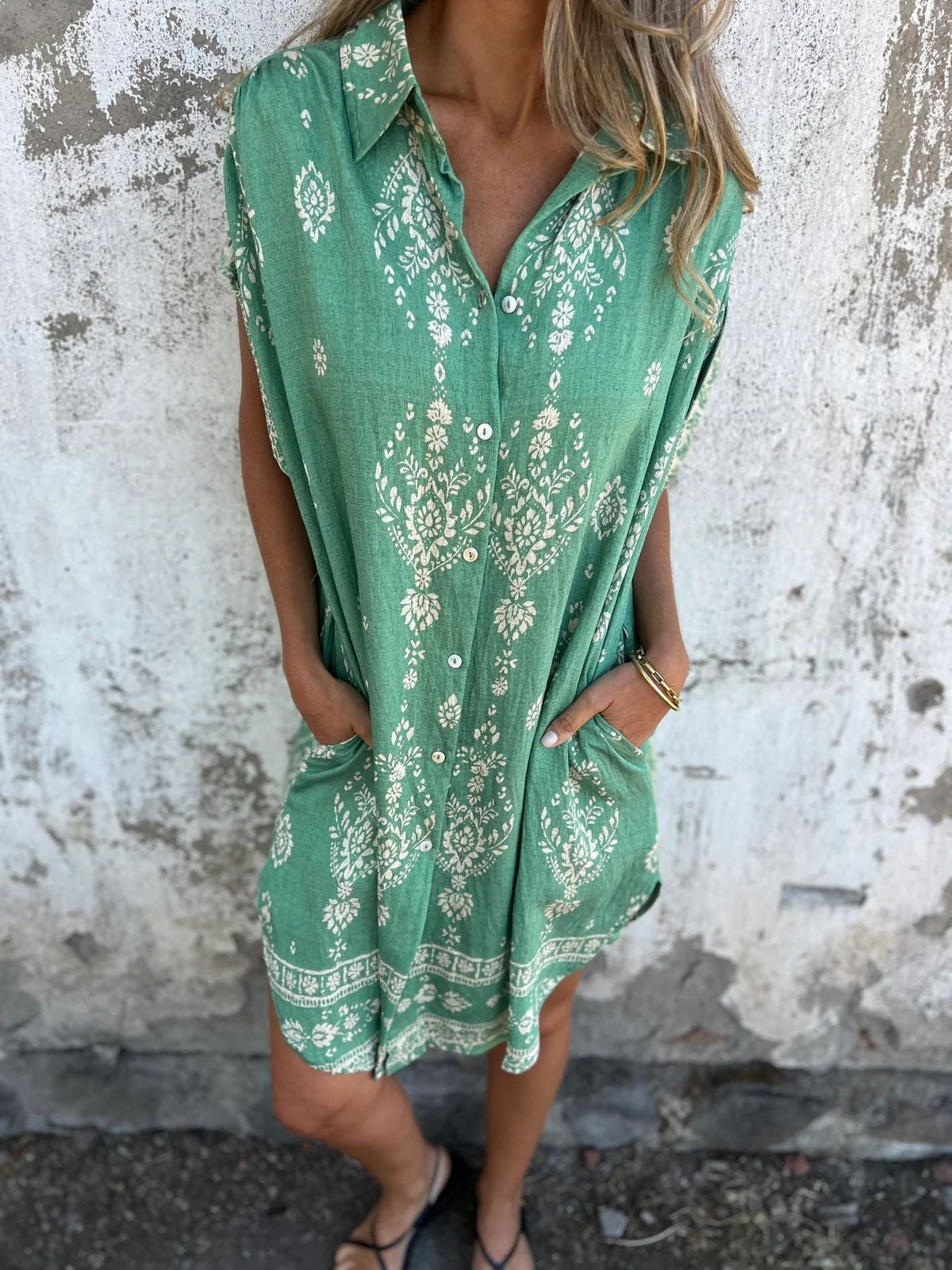 Silke - Elegant løstsiddende kjole
