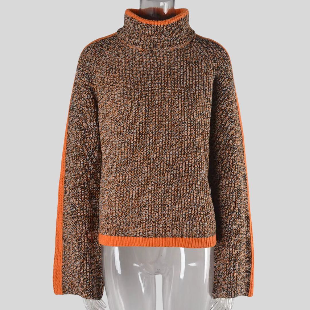 Diana - Stilfuld patchwork-sweater