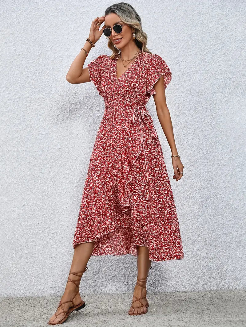Miriam - Elegant blomstret kjole