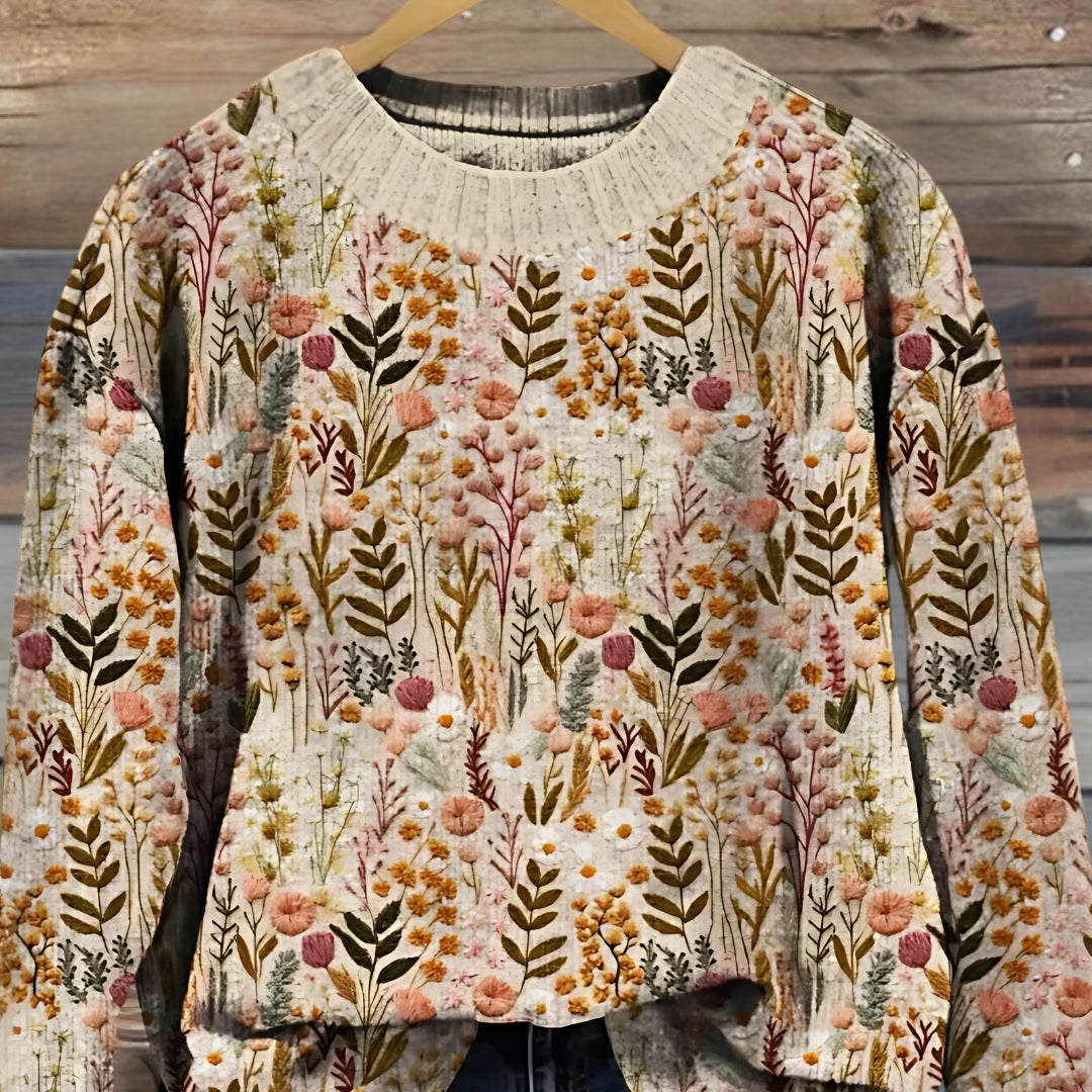 Nova - Elegant sweater med blomster