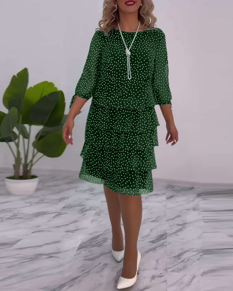 Blanche - Elegant prikket kjole