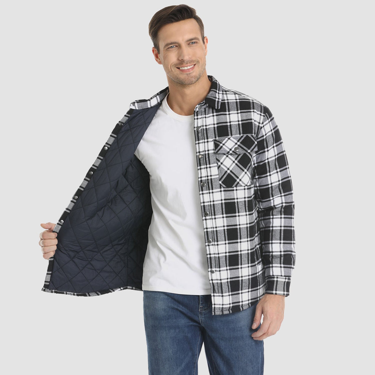 Jack - Robust stribet jakke