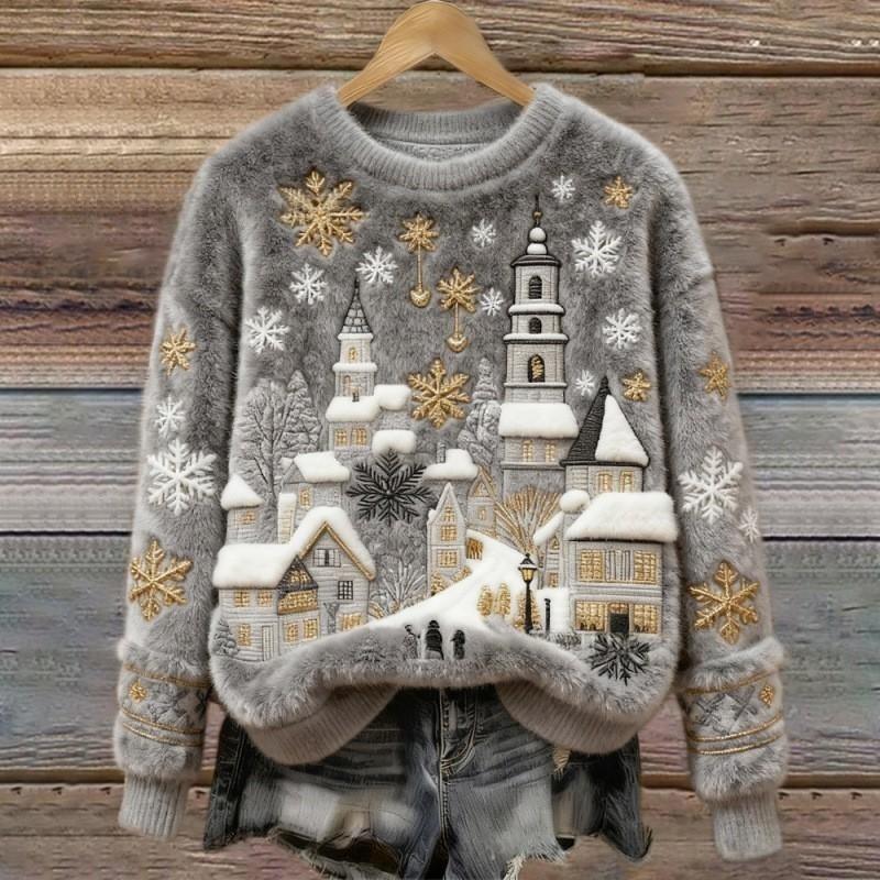 Talbot - Fluffy Vintertrøje i Landsbystil