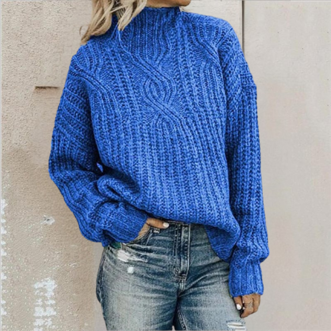 Sofian - Elegant og behagelig sweater med kabelstrik