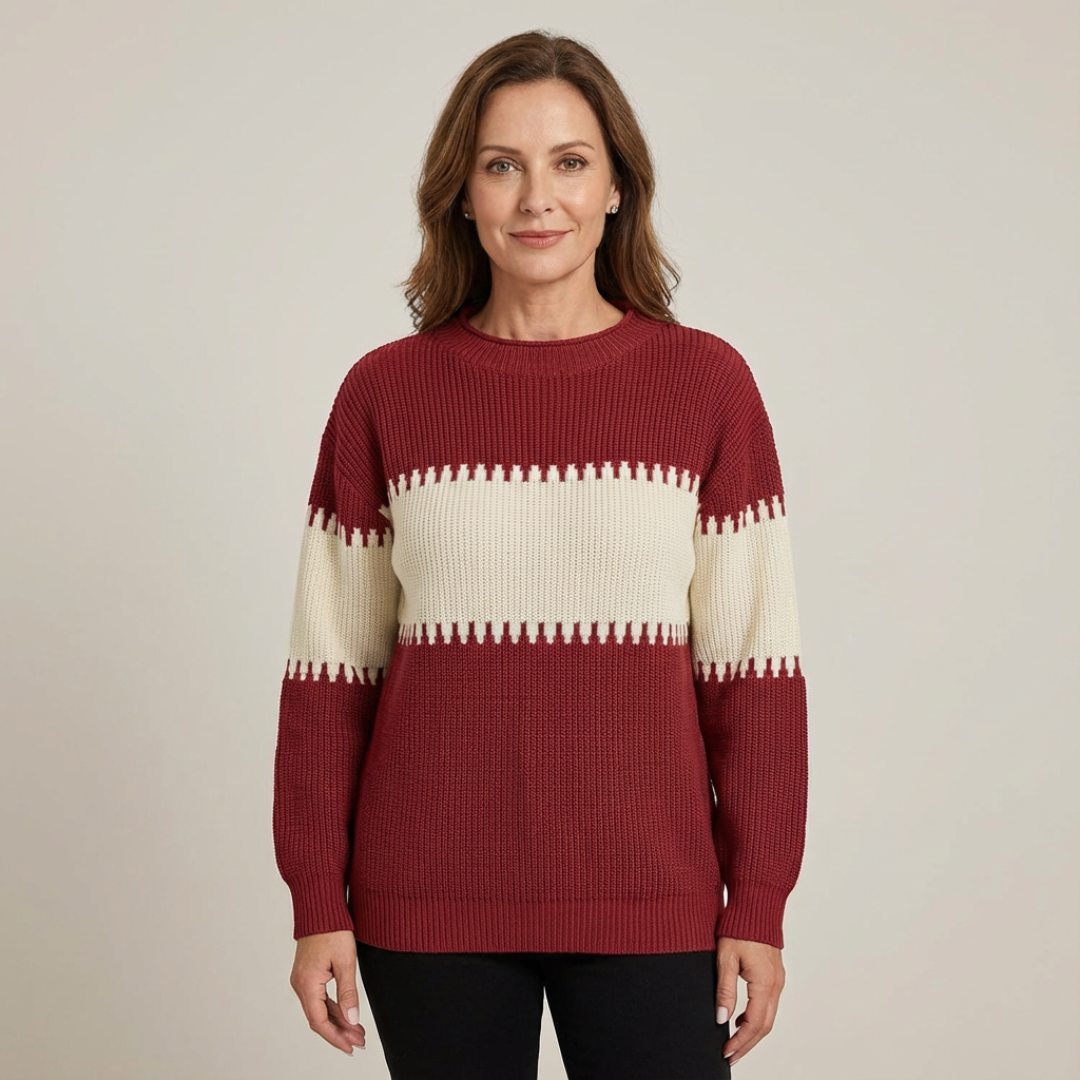 Harmony - Behagelig colorblock-trøje